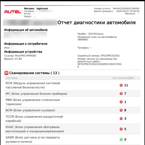 Диагностика электроники Autel